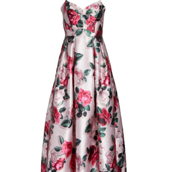 Eliza J - Floral Mikado Ballgown - Picture 1 of 6